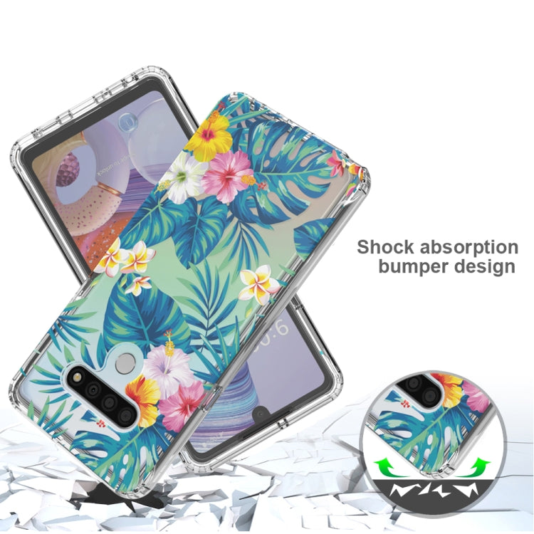 For LG Stylo 6 2 in 1 High Transparent Painted Shockproof PC + TPU Protective Case