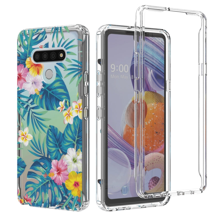 For LG Stylo 6 2 in 1 High Transparent Painted Shockproof PC + TPU Protective Case