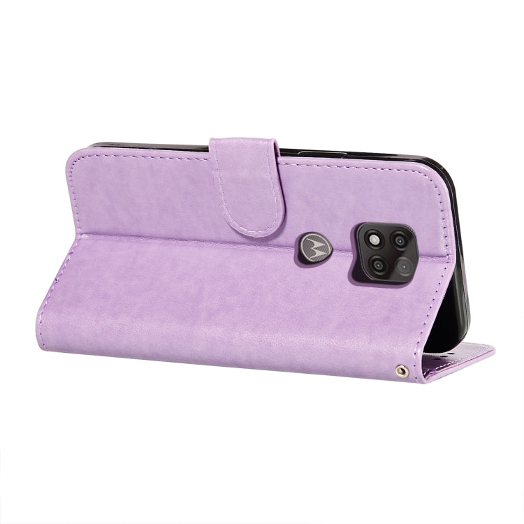 For Motorola Moto G Power (2021) Flower Vine Embossing Pattern Horizontal Flip Leather Case with Card Slot & Holder & Wallet & Lanyard