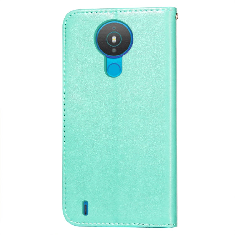 For Nokia 1.4 Flower Vine Embossing Pattern Horizontal Flip Leather Case with Card Slot & Holder & Wallet & Lanyard