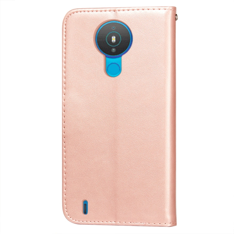 For Nokia 1.4 Flower Vine Embossing Pattern Horizontal Flip Leather Case with Card Slot & Holder & Wallet & Lanyard