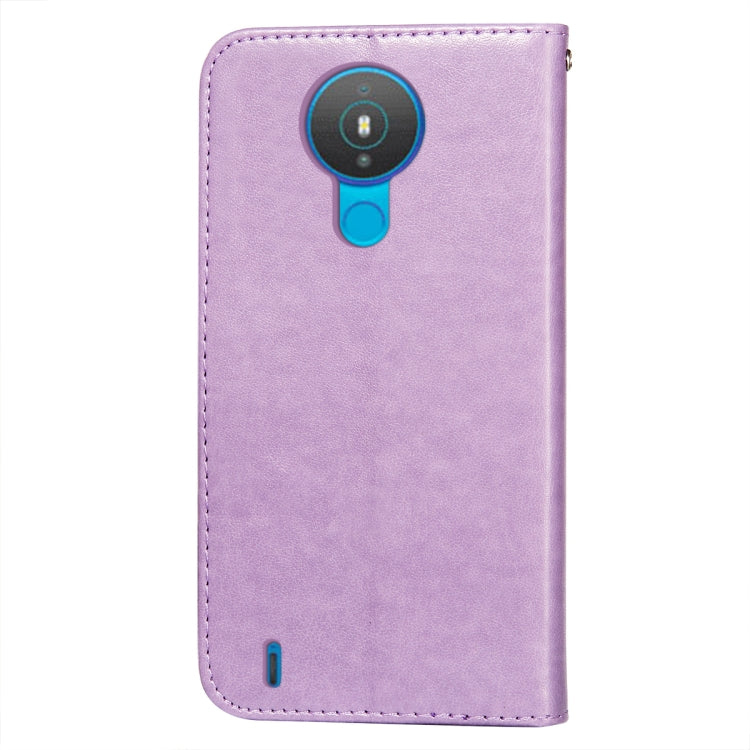 For Nokia 1.4 Flower Vine Embossing Pattern Horizontal Flip Leather Case with Card Slot & Holder & Wallet & Lanyard