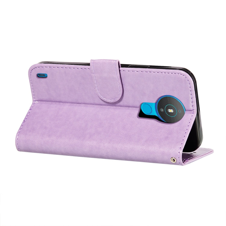 For Nokia 1.4 Flower Vine Embossing Pattern Horizontal Flip Leather Case with Card Slot & Holder & Wallet & Lanyard