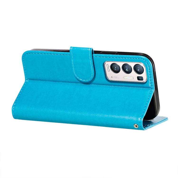 For OPPO Find X3 Neo / Reno5 Pro Plus 5G Flower Vine Embossing Pattern Horizontal Flip Leather Case with Card Slot & Holder & Wallet & Lanyard