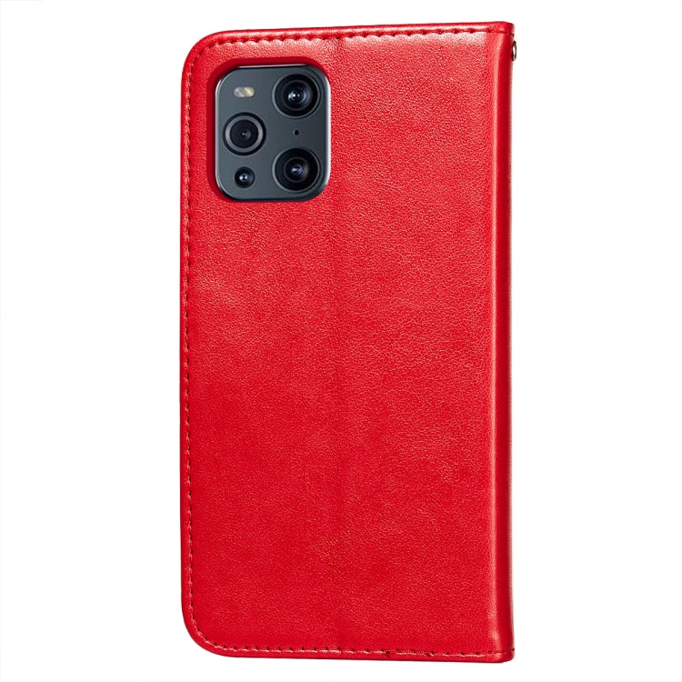 For OPPO Find X3 / X3 Pro Flower Vine Embossing Pattern Horizontal Flip Leather Case with Card Slot & Holder & Wallet & Lanyard