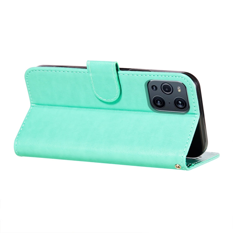 For OPPO Find X3 / X3 Pro Flower Vine Embossing Pattern Horizontal Flip Leather Case with Card Slot & Holder & Wallet & Lanyard