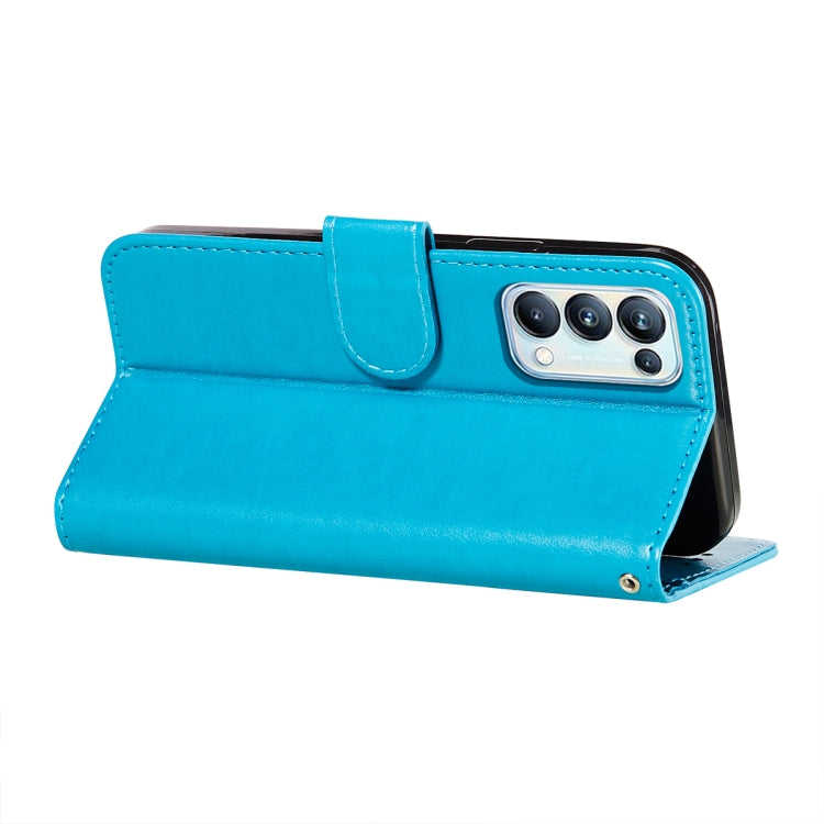 For OPPO Reno5 Pro 5G Flower Vine Embossing Pattern Horizontal Flip Leather Case with Card Slot & Holder & Wallet & Lanyard