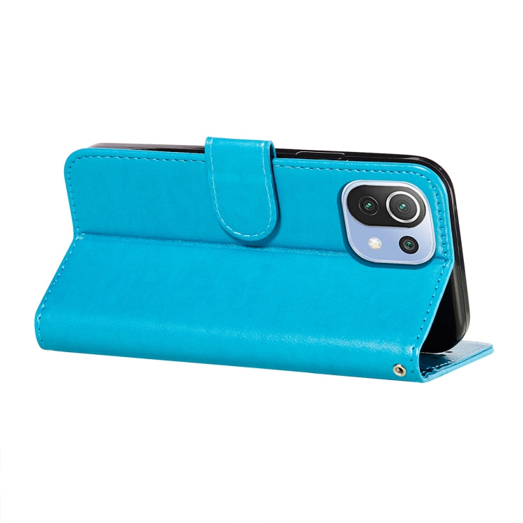 For Xiaomi Mi 11 Lite Flower Vine Embossing Pattern Horizontal Flip Leather Case with Card Slot & Holder & Wallet & Lanyard