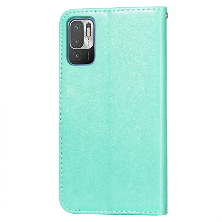 For Xiaomi Redmi Note 10 5G Flower Vine Embossing Pattern Horizontal Flip Leather Case with Card Slot & Holder & Wallet & Lanyard