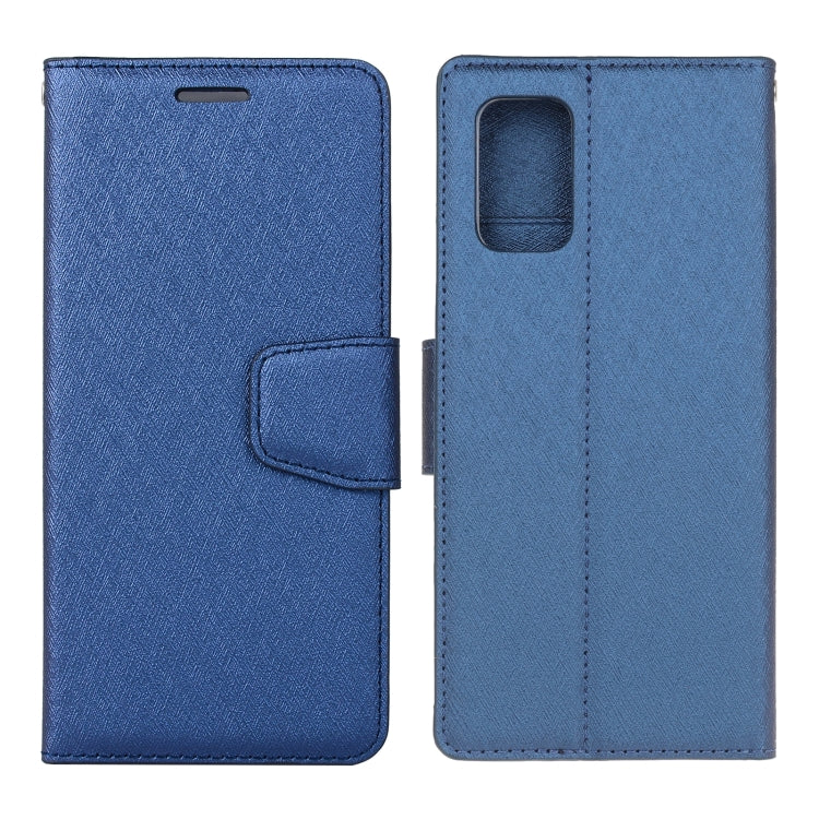 For Samsung Galaxy S20 FE Silk Texture Horizontal Flip Leather Case with Holder & Card Slots & Wallet & Photo Frame
