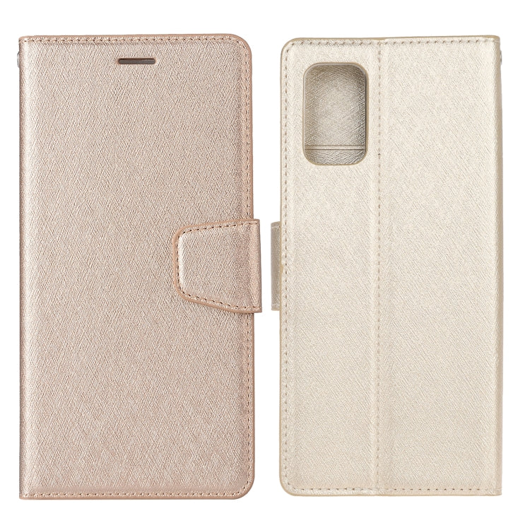 For Samsung Galaxy S20 FE Silk Texture Horizontal Flip Leather Case with Holder & Card Slots & Wallet & Photo Frame