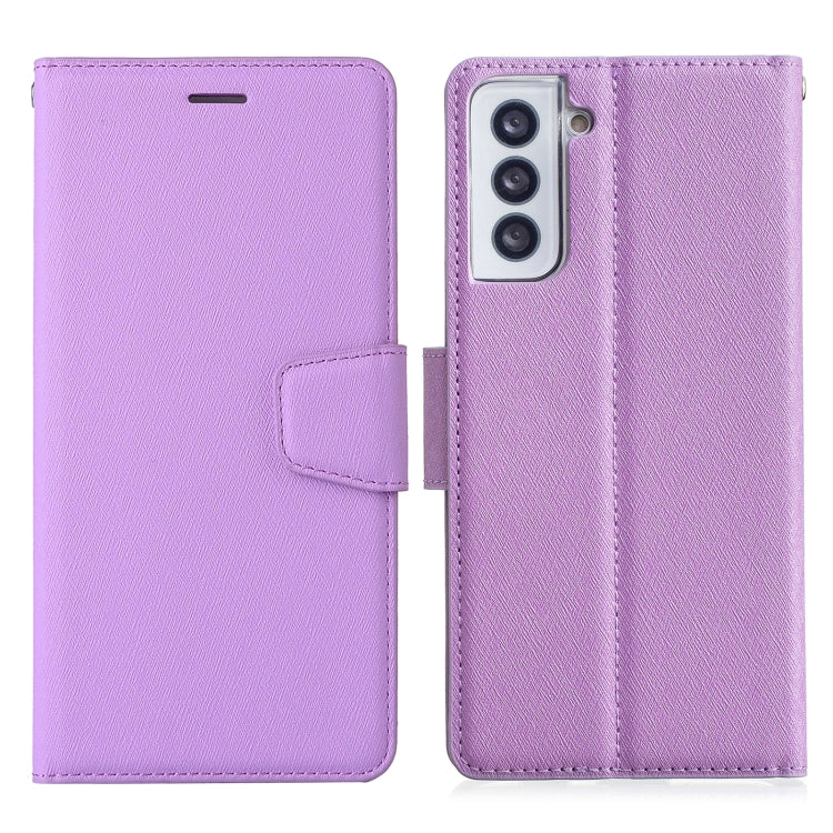 For Samsung Galaxy S21 5G Silk Texture Horizontal Flip Leather Case with Holder & Card Slots & Wallet & Photo Frame