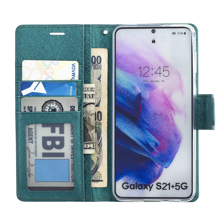 For Samsung Galaxy S21 5G Silk Texture Horizontal Flip Leather Case with Holder & Card Slots & Wallet & Photo Frame