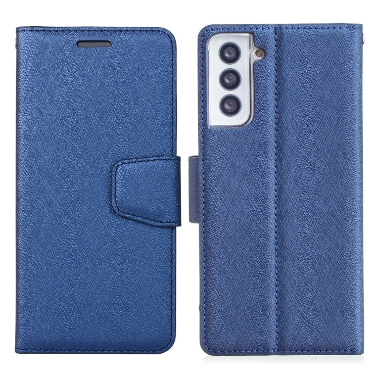 For Samsung Galaxy S21 Ultra 5G Silk Texture Horizontal Flip Leather Case with Holder & Card Slots & Wallet & Photo Frame