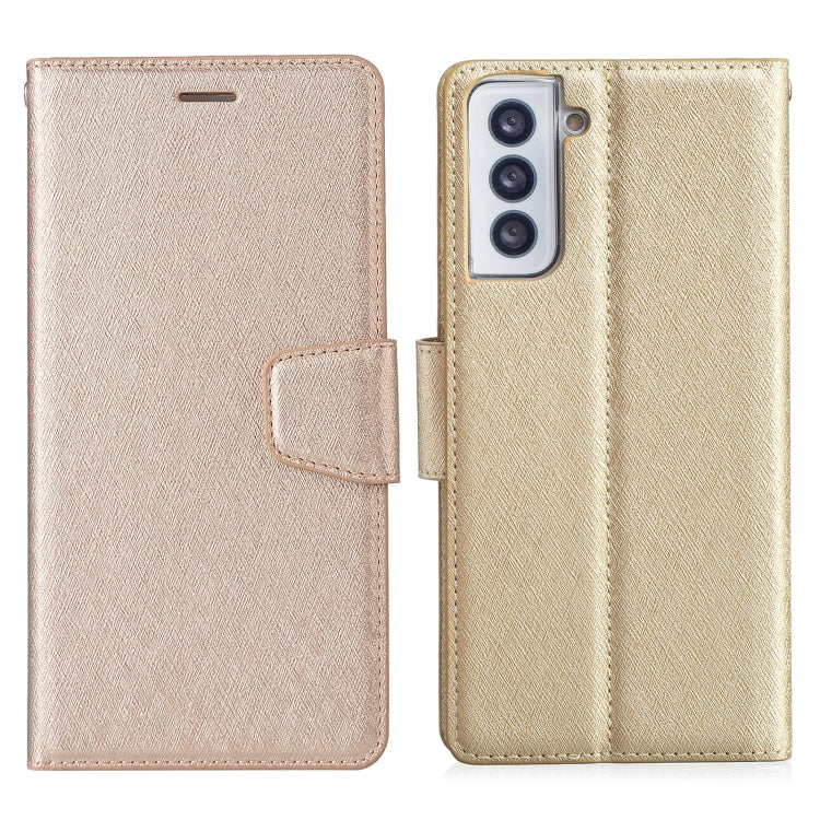 For Samsung Galaxy S21 Ultra 5G Silk Texture Horizontal Flip Leather Case with Holder & Card Slots & Wallet & Photo Frame