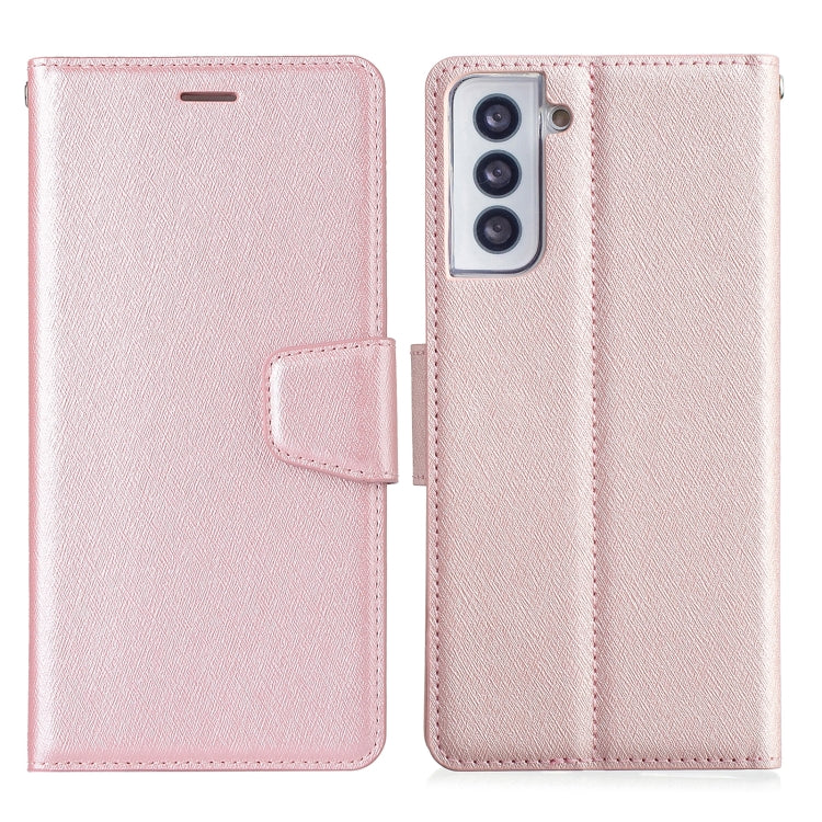 For Samsung Galaxy S21 Ultra 5G Silk Texture Horizontal Flip Leather Case with Holder & Card Slots & Wallet & Photo Frame