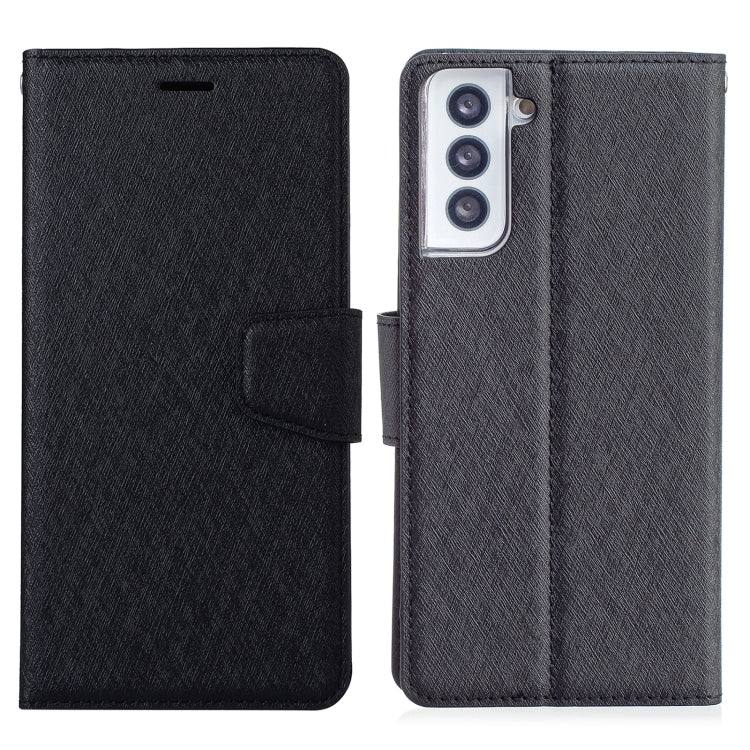 For Samsung Galaxy S21 Ultra 5G Silk Texture Horizontal Flip Leather Case with Holder & Card Slots & Wallet & Photo Frame