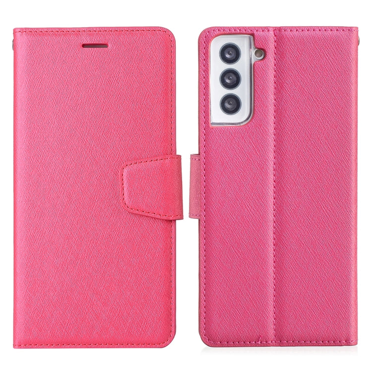 For Samsung Galaxy S21 Ultra 5G Silk Texture Horizontal Flip Leather Case with Holder & Card Slots & Wallet & Photo Frame