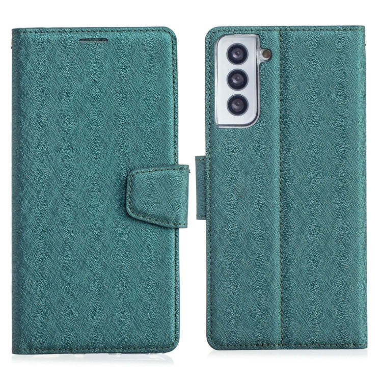 For Samsung Galaxy S21 Ultra 5G Silk Texture Horizontal Flip Leather Case with Holder & Card Slots & Wallet & Photo Frame