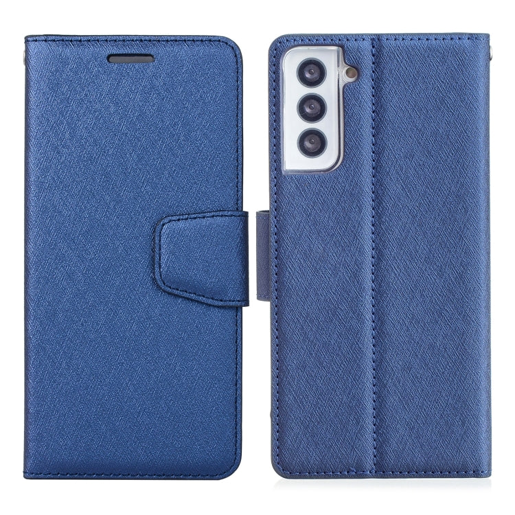 For Samsung Galaxy S21+ 5G Silk Texture Horizontal Flip Leather Case with Holder & Card Slots & Wallet & Photo Frame