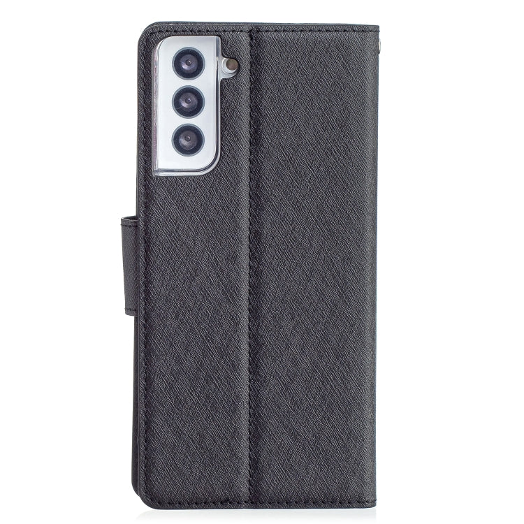 For Samsung Galaxy S21+ 5G Silk Texture Horizontal Flip Leather Case with Holder & Card Slots & Wallet & Photo Frame