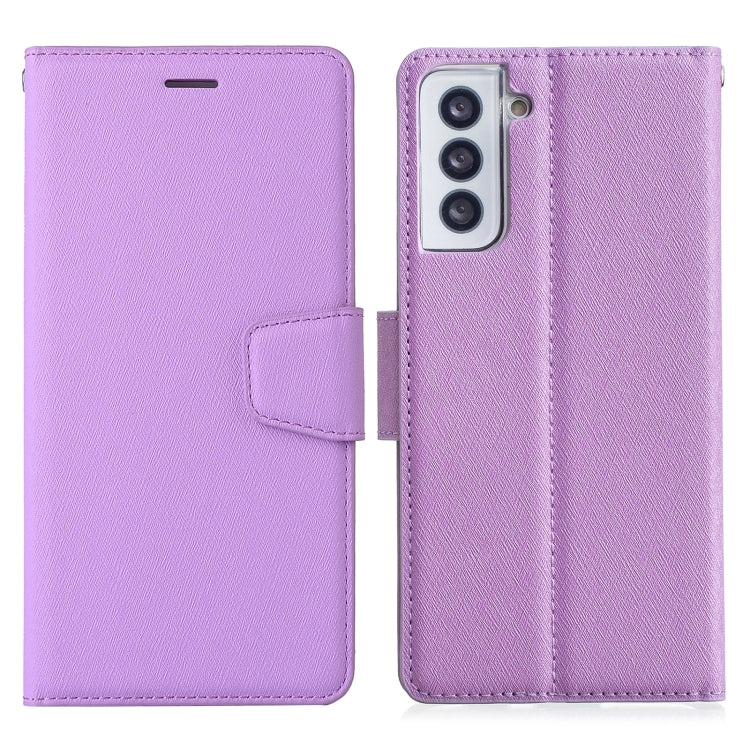For Samsung Galaxy S21+ 5G Silk Texture Horizontal Flip Leather Case with Holder & Card Slots & Wallet & Photo Frame