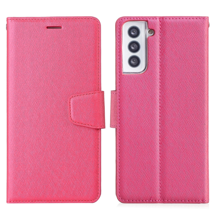 For Samsung Galaxy S21+ 5G Silk Texture Horizontal Flip Leather Case with Holder & Card Slots & Wallet & Photo Frame