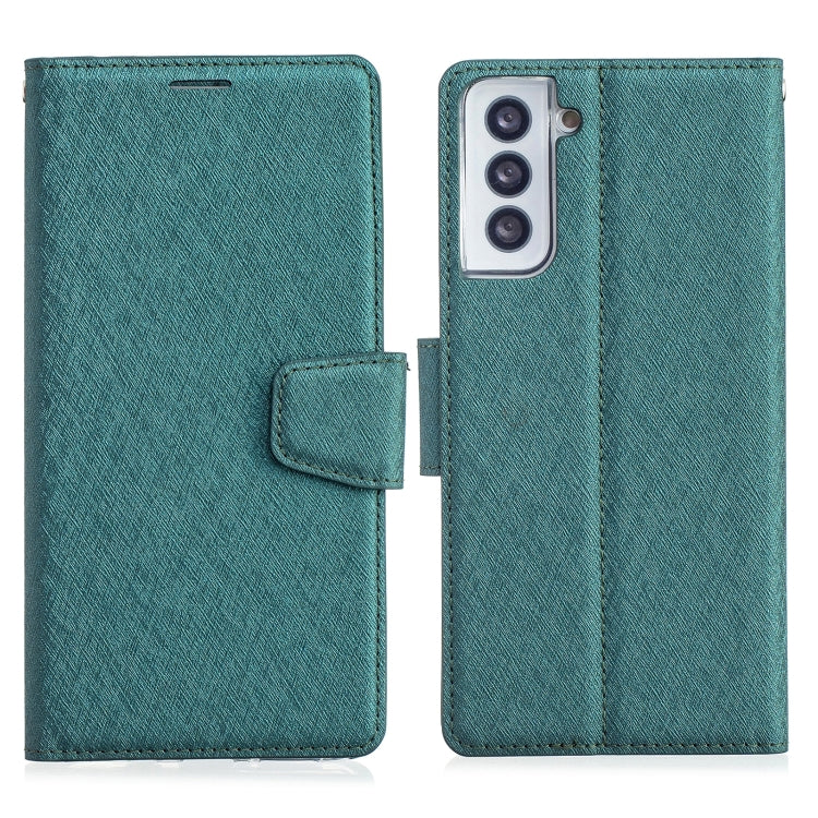For Samsung Galaxy S21+ 5G Silk Texture Horizontal Flip Leather Case with Holder & Card Slots & Wallet & Photo Frame