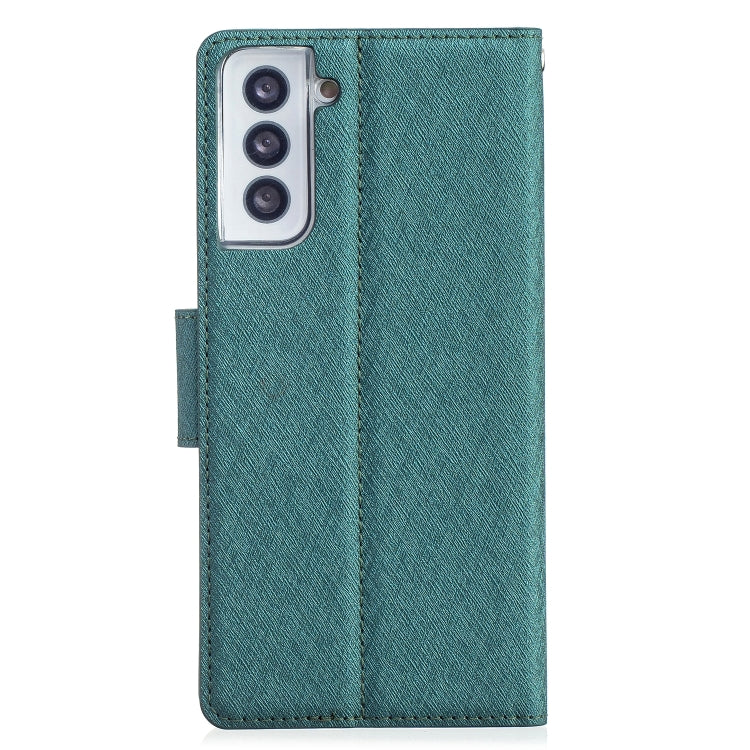 For Samsung Galaxy S21+ 5G Silk Texture Horizontal Flip Leather Case with Holder & Card Slots & Wallet & Photo Frame