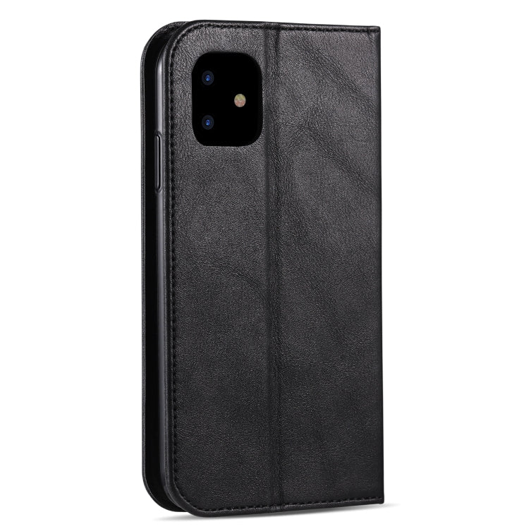 For iPhone 11 AZNS Retro Texture Magnetic Horizontal Flip PU Leather Case with Holder & Card Slots & Photo Frame