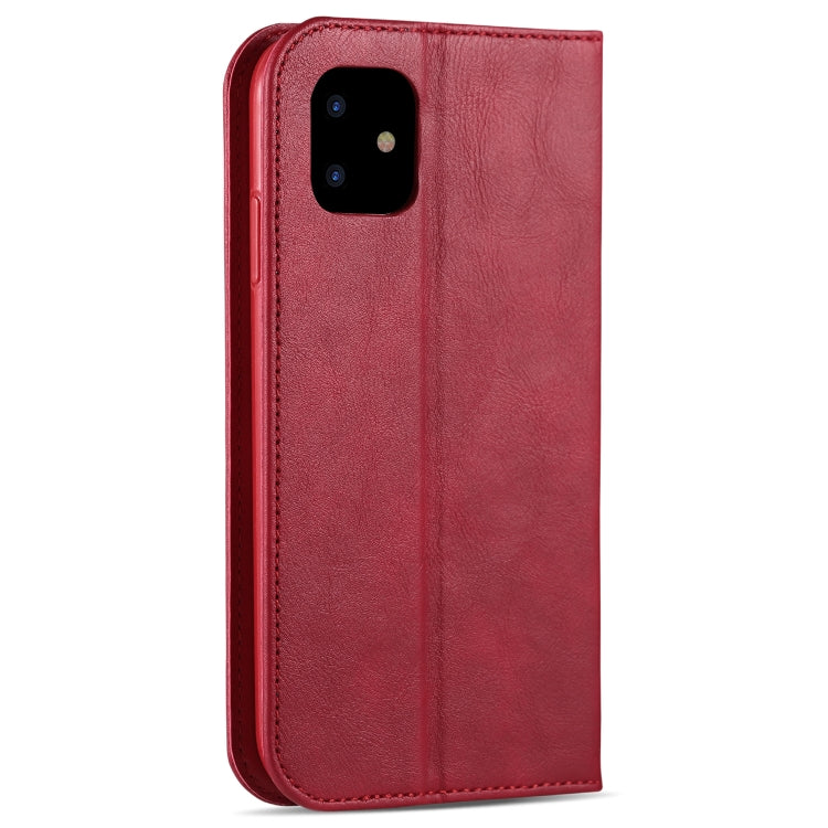 For iPhone 11 AZNS Retro Texture Magnetic Horizontal Flip PU Leather Case with Holder & Card Slots & Photo Frame