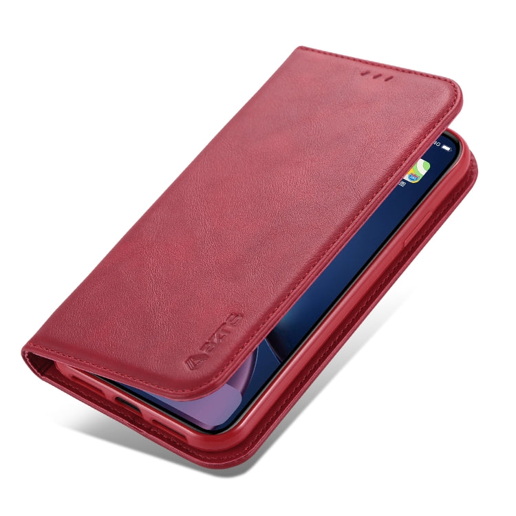 For iPhone 11 AZNS Retro Texture Magnetic Horizontal Flip PU Leather Case with Holder & Card Slots & Photo Frame