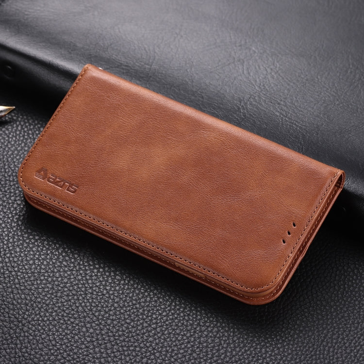 For iPhone 11 AZNS Retro Texture Magnetic Horizontal Flip PU Leather Case with Holder & Card Slots & Photo Frame