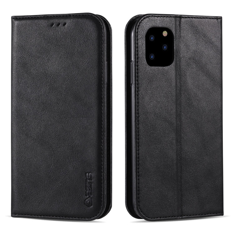 For iPhone 11 Pro AZNS Retro Texture Magnetic Horizontal Flip PU Leather Case with Holder & Card Slots & Photo Frame