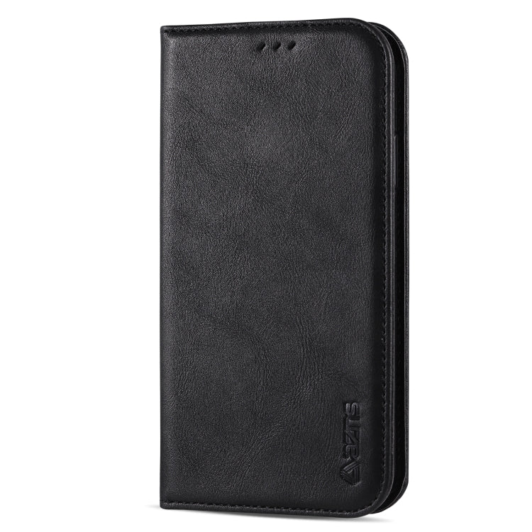 For iPhone 11 Pro AZNS Retro Texture Magnetic Horizontal Flip PU Leather Case with Holder & Card Slots & Photo Frame