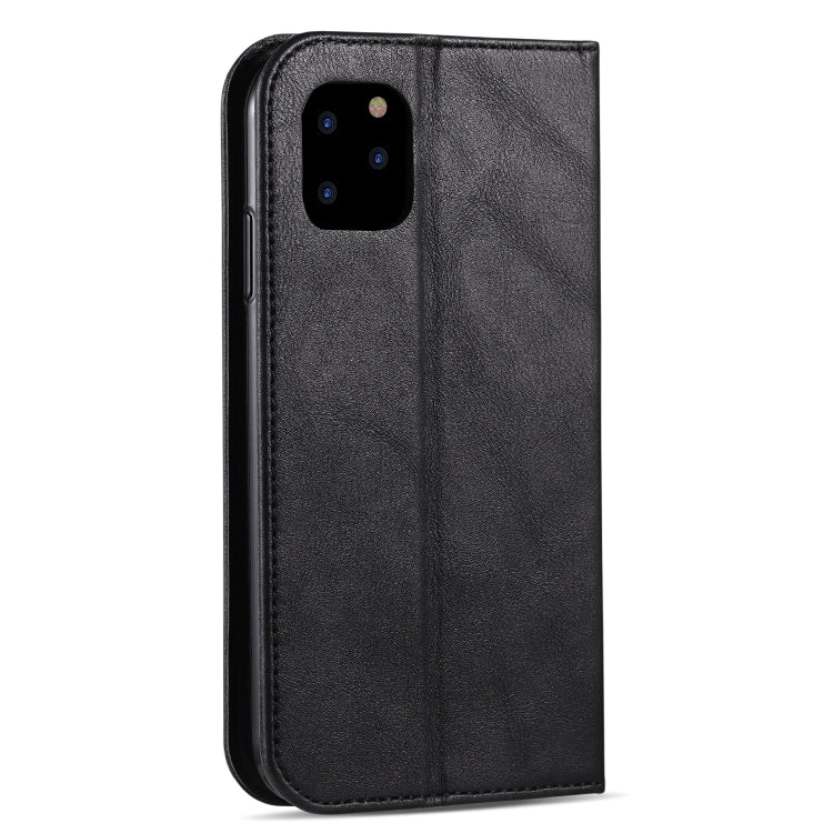 For iPhone 11 Pro AZNS Retro Texture Magnetic Horizontal Flip PU Leather Case with Holder & Card Slots & Photo Frame