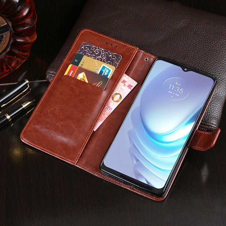 For Motorola Moto G50 idewei Crazy Horse Texture Horizontal Flip Leather Case with Holder & Card Slots & Wallet