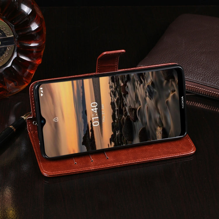 For Nokia 1.4 idewei Crazy Horse Texture Horizontal Flip Leather Case with Holder & Card Slots & Wallet