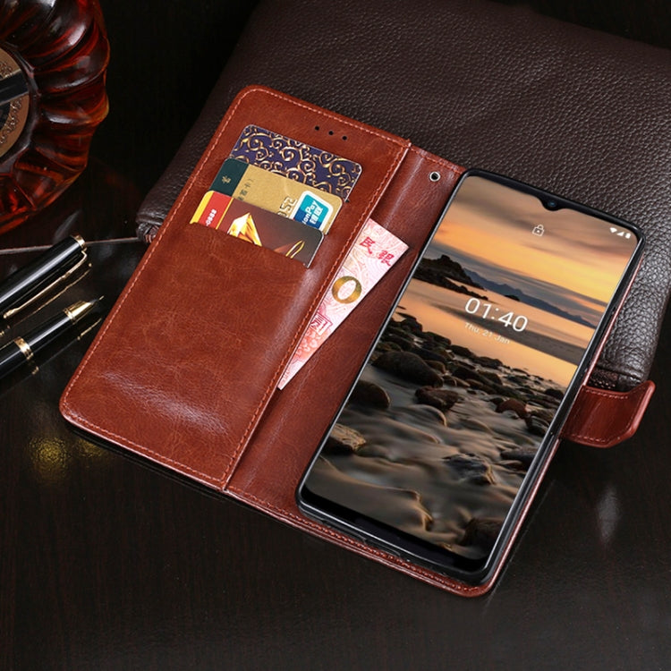 For Nokia 1.4 idewei Crazy Horse Texture Horizontal Flip Leather Case with Holder & Card Slots & Wallet
