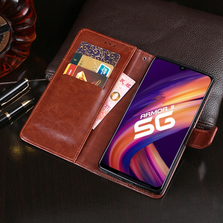 For Ulefone Armor 11 5G idewei Crazy Horse Texture Horizontal Flip Leather Case with Holder & Card Slots & Wallet