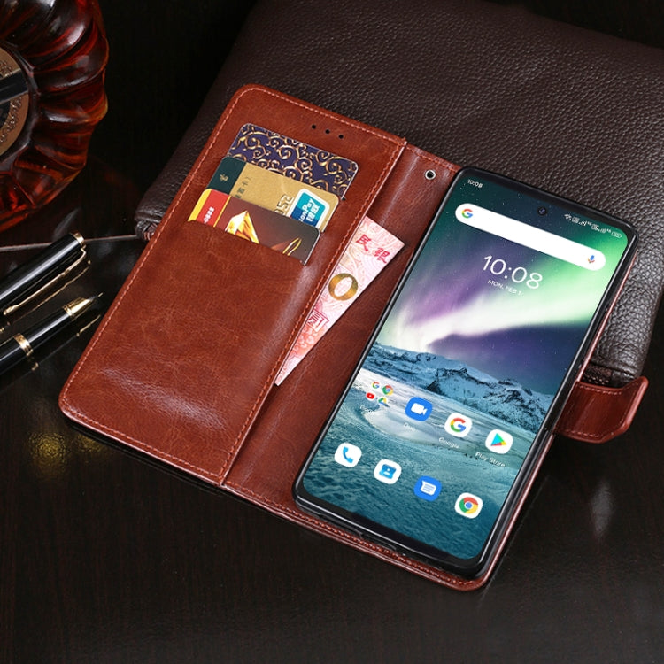 For Umidigi Bison GT idewei Crazy Horse Texture Horizontal Flip Leather Case with Holder & Card Slots & Wallet