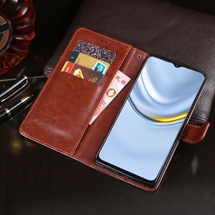 For Honor Play 20 idewei Crazy Horse Texture Horizontal Flip Leather Case with Holder & Card Slots & Wallet