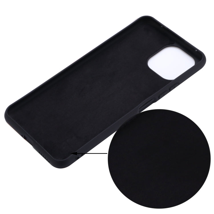 For Xiaomi Mi 11 Lite Solid Color Liquid Silicone Dropproof Full Coverage Protective Case