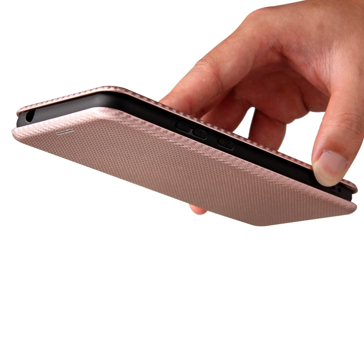 For Blackview A70 (2021) Carbon Fiber Texture Horizontal Flip TPU + PC + PU Leather Case with Card Slot