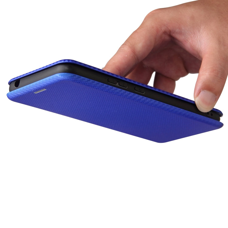 For Blackview A70 (2021) Carbon Fiber Texture Horizontal Flip TPU + PC + PU Leather Case with Card Slot