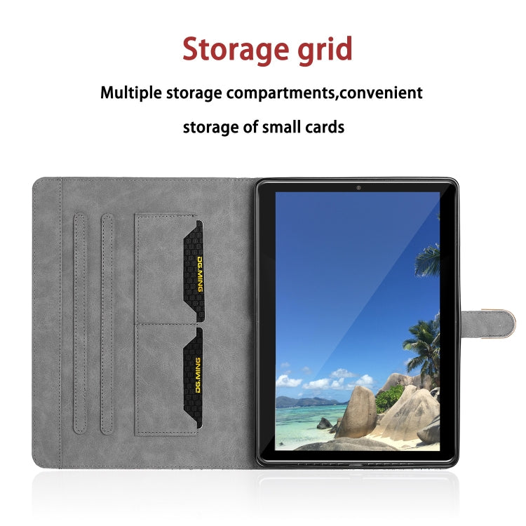 Laser Glitter Stitching Crocodile Texture Horizontal Flip Leather Case with Storage Grid & Holder For iPad Air (2020)