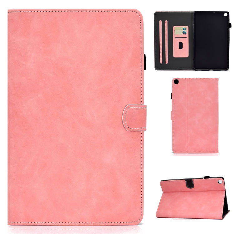 For Samsung Galaxy Tab A7 Lite T220 Cowhide Texture Horizontal Flip Leather Case with Holder & Card Slots & Pen Slot