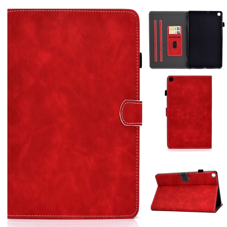 For Samsung Galaxy Tab A7 Lite T220 Cowhide Texture Horizontal Flip Leather Case with Holder & Card Slots & Pen Slot