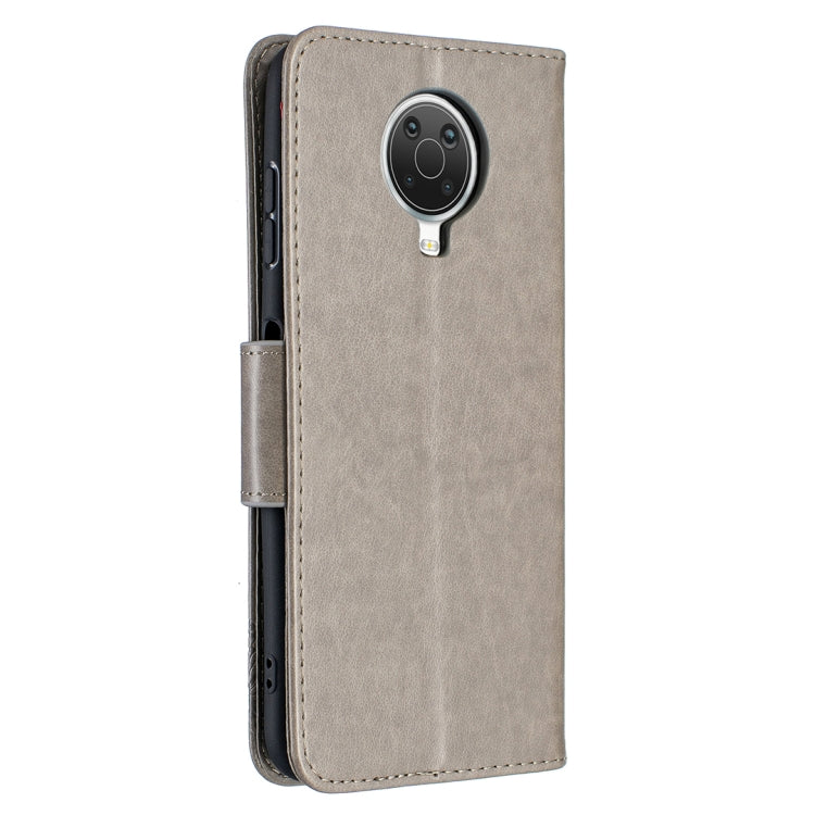 For Nokia G20 / G10 Embossing Two Butterflies Pattern Horizontal Flip PU Leather Case with Holder & Card Slot & Wallet & Lanyard