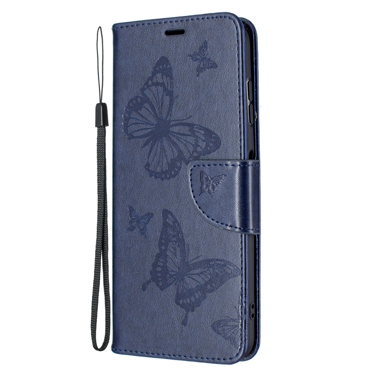 For Nokia G20 / G10 Embossing Two Butterflies Pattern Horizontal Flip PU Leather Case with Holder & Card Slot & Wallet & Lanyard